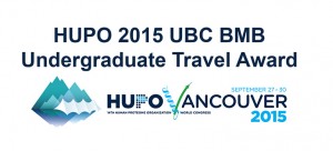 HUPO 2015 UBC BMB Undergrad Travel Award
