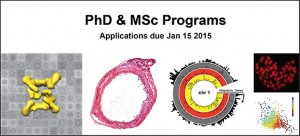 Accepting Applications for PhD and MSc Admissions