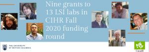 Nine grants to 13 LSI labs in CIHR Fall 2020 funding round