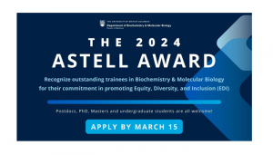 Apply for the 2024 Astell Award by March 15